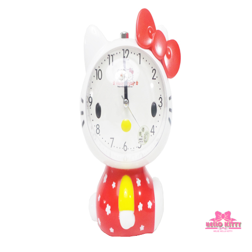 Hello Kitty Clock Red